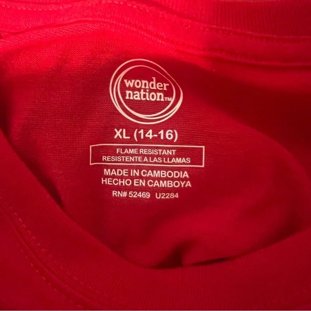 Pajama Bundle Red and Gray Long Sleeve, Shorts Sleeve Tees and Fleece Pant
